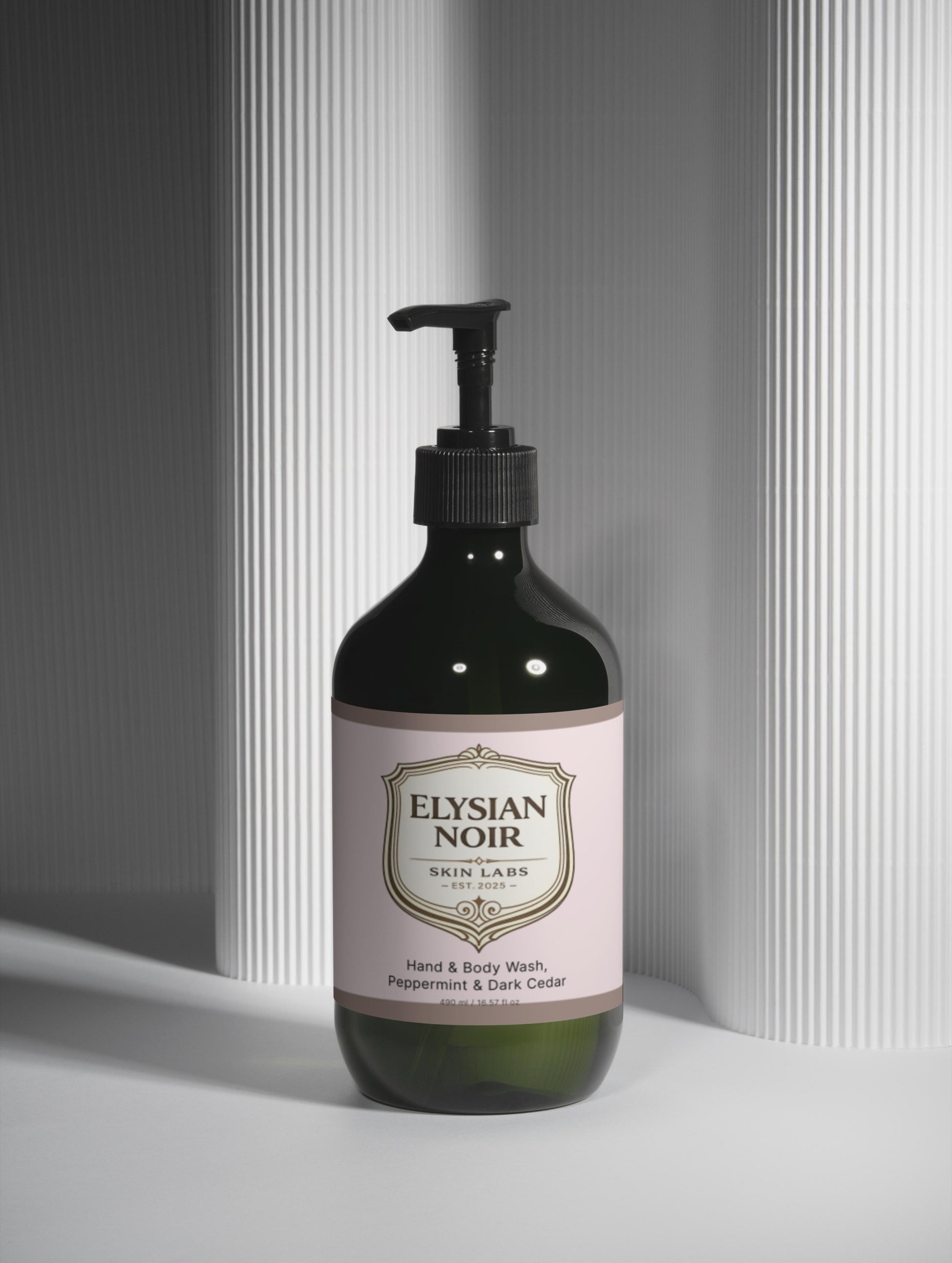 Hand & Body Wash, Peppermint & Dark Cedar